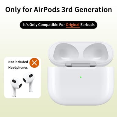 D04 for AirPods 3 erstatningsladeveske Innebygd 620mAh batteri