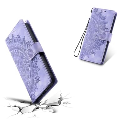 For Samsung Galaxy A26 Lommebok Deksel Shell Mandala Blomstermønster
