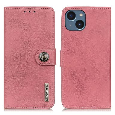 KHAZNEH iPhone 15 Lommebok-deksel - Rosa
