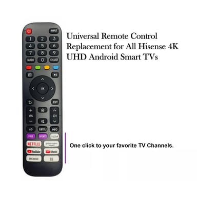 Fjernkontrollerstatning for EN2AE30H For Hisense 4K UHD Android Smart Tv