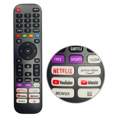 Fjernkontrollerstatning for EN2AE30H For Hisense 4K UHD Android Smart Tv