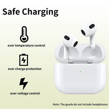 D04 for AirPods 3 erstatningsladeveske Innebygd 620mAh batteri