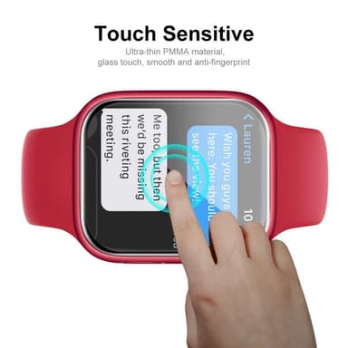 Apple Watch Series 7 41mm Enkay herdet glass, 2-pakning