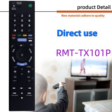 Fjernkontrollerstatning for RMT-TX101P For Sony TV