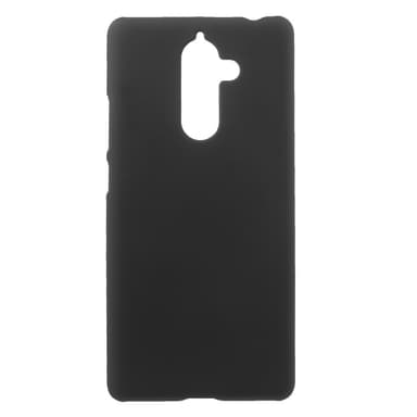 Nokia 7 Plus Gummiert Hardplastdeksel - Svart