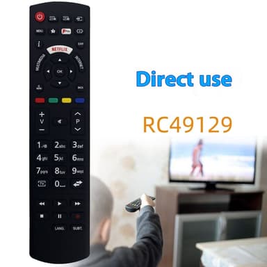 Fjernkontrollerstatning for RC49129 For Panasonic TV