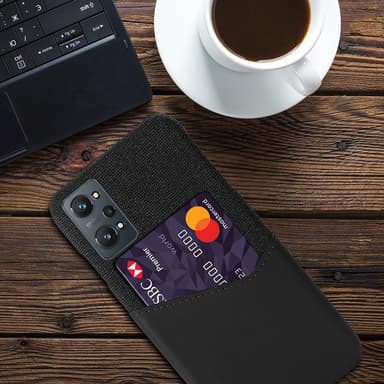 Realme GT Neo2 Deksel med Kortspor - Svart