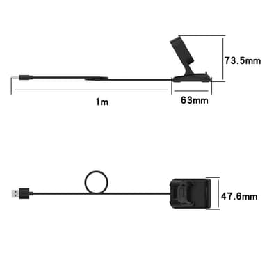 Xiaomi Mi Watch Lite/Redmi Watch USB-ladekabeldokk