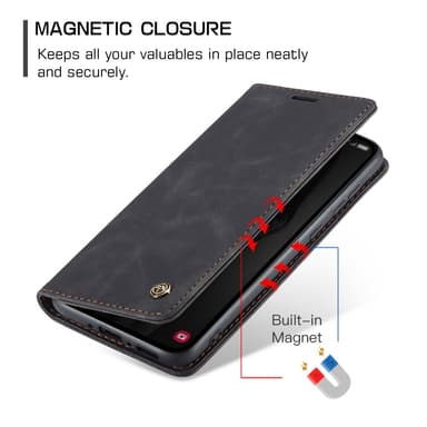 CASEME Lommebok-deksel Samsung Galaxy A56 5G - Svart