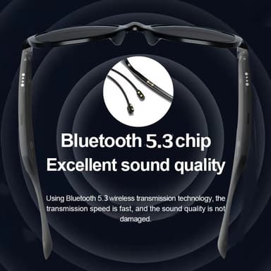 LENOVO C8-Lite Bluetooth Solbriller Hodesett Trådløse Hodetelefoner