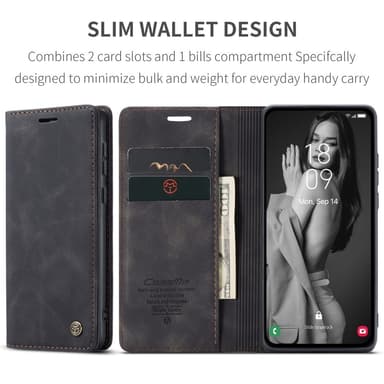 CASEME Lommebok-deksel Samsung Galaxy A56 5G - Svart