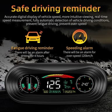 P18 GPS-hastighetsmåler HUD Off-road eskorte høydeguide
