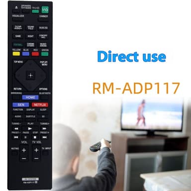 Fjernkontrollerstatning for RM-ADP117 for Sony hjemmekinospiller