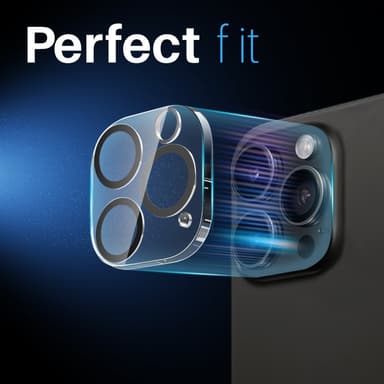 NORTHJO 2-Pack kameralinsedeksel til iPhone 16 Pro/16 Pro Max, herdet glass