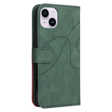 KT Lommebok-deksel til iPhone 15 Plus - Grønn