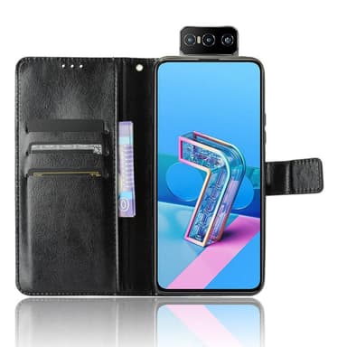 Asus Zenfone 7 /7 Pro Lommebok-deksel Svart