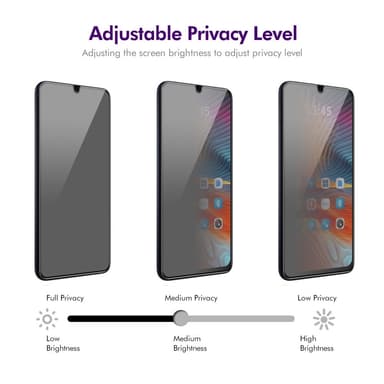 ENKAY For Xiaomi Redmi 14C Anti-Spy Skjermbeskytter Full Dekning