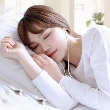 USB-C Headset In-Ear Hodetelefoner Søvnlydisolering - Svart