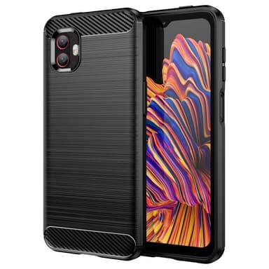 Samsung Galaxy Xcover 6 Pro Karbonfiber Deksel - Svart