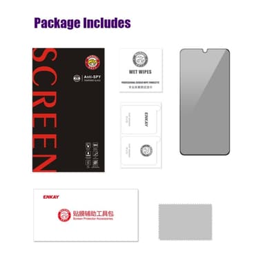 ENKAY For Xiaomi Redmi 14C Anti-Spy Skjermbeskytter Full Dekning