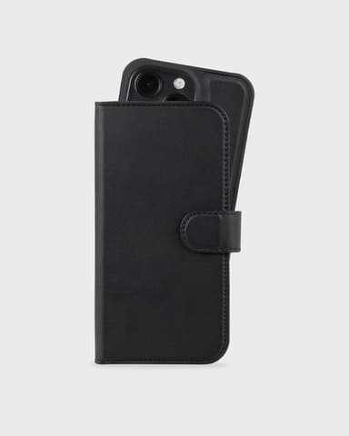 Holdit Deksel Lommebok-deksel Magnet Plus Svart til iPhone 16 Pro Max