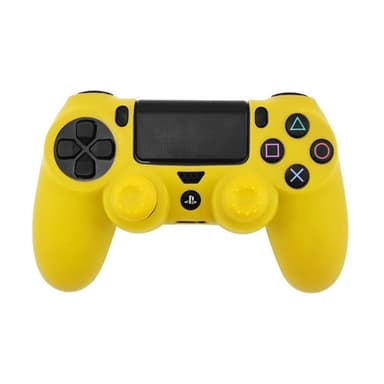 Deksel til Sony PlayStation 4 Pro Slim PS4 Anti-Slip Silikon Huddeksel - Gul
