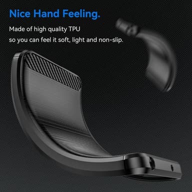 Samsung Galaxy Xcover 6 Pro Karbonfiber Deksel - Svart
