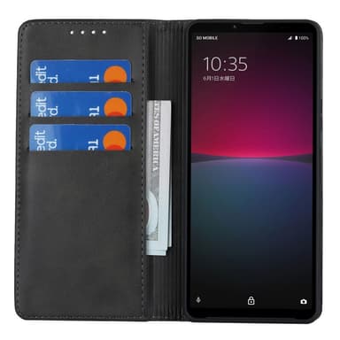 Sony Xperia 10 V Lommebok-deksel - Svart