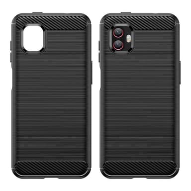 Samsung Galaxy Xcover 6 Pro Karbonfiber Deksel - Svart