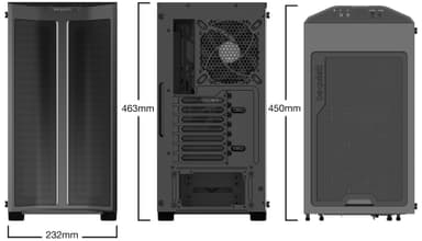 be quiet! Pure Base 500DX PC-kabinett (sort)