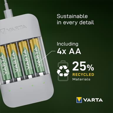 Varta ECO Charger Pro batterilader 7042384 (hvit)