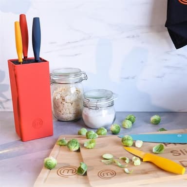 Masterchef Vivid Knivsett med 5 kniver - Fargerik - Kjent fra MasterChef Norge