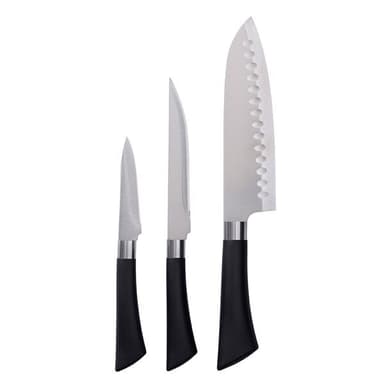 Knivsett med 3 kjøkkenkniver