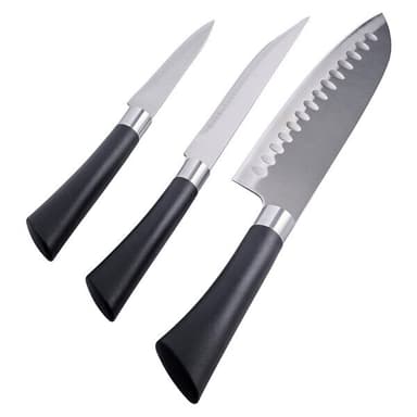 Knivsett med 3 kjøkkenkniver