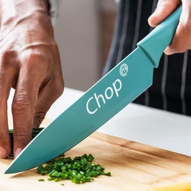 Masterchef Vivid Knivsett med 5 kniver - Fargerik - Kjent fra MasterChef Norge