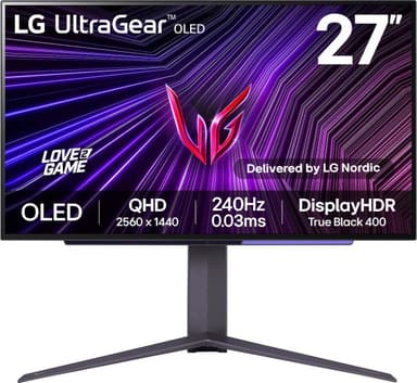 LG UltraGear 27GS95QE 27" OLED gamingskjerm