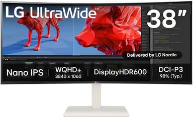 LG UltraWide 38WR85QC 38" buet skjerm