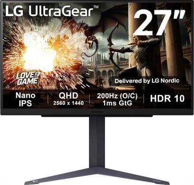 LG UltraGear 27GS75Q 27" gamingskjerm