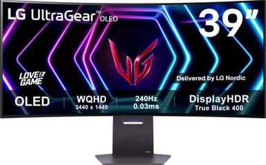 LG UltraGear 39GS95QE 39" OLED buet gamingskjerm