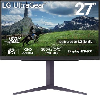 LG UltraGear 27GS85Q 27" gamingskjerm