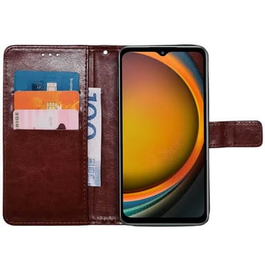 Lommebokdeksel 3-kort Samsung Galaxy Xcover 7 Pro - Brun