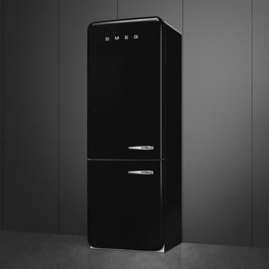 Smeg 50's Style Kombiskap FAB38LBL6 (Svart)