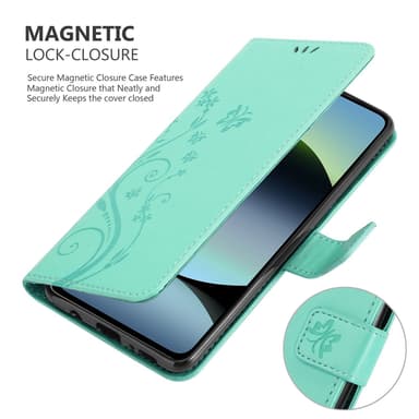 Xiaomi RedMi Note 14 5G lommebokdeksel Blomster