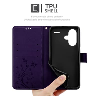 Xiaomi RedMi Note 13 Pro Plus lommebokdeksel Blomster