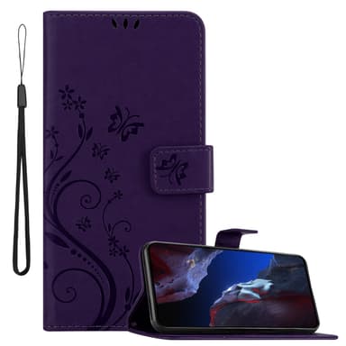 Xiaomi Poco F5 Pro lommebokdeksel Blomster (Lilla)