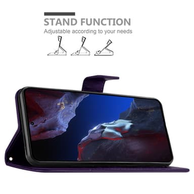 Xiaomi Poco F5 Pro lommebokdeksel Blomster (Lilla)