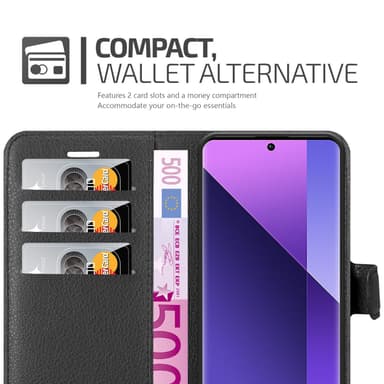 Xiaomi RedMi Note 13 Pro Plus Deksel Etui Case (Svart)