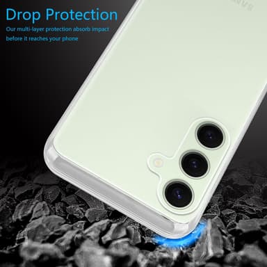 Samsung Galaxy S24 FE deksel case cover (Gjennomsiktig)