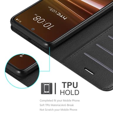 HTC U23 PRO Deksel Etui Case (Svart)