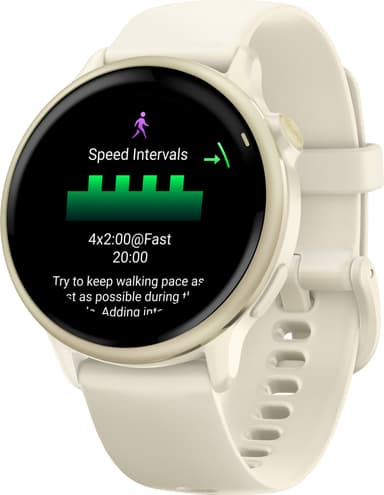 Garmin Vivoactive 6 smartklokke 42mm (Bone/Lunar Gold)